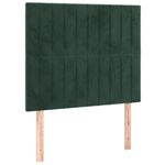 Casa si Gradina - Mobilier - Paturi si accesorii - Paturi - Cadru de pat cu tablie, verde inchis, 120x200 cm, catifea - Infinity.ro
