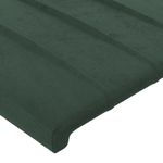 Casa si Gradina - Mobilier - Paturi si accesorii - Paturi - Cadru de pat cu tablie, verde inchis, 120x200 cm, catifea - Infinity.ro