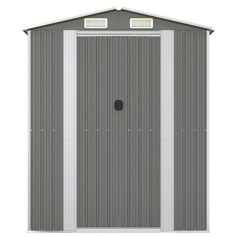 Casa si Gradina - Gradina si terasa - Casute de gradina - Sopron de gradina, gri deschis, 192x1021x223 cm otel galvanizat - Infinity.ro