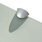 Casa si Gradina - Mobilier - Biblioteci si rafturi - Rafturi - Raft suspendat din sticla, 2 buc., 50 x 20 cm, sticla, 8 mm, alb - Infinity.ro