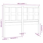 Casa si Gradina - Mobilier - Paturi si accesorii - Accesorii paturi - Tablie de pat, maro miere, 205,5x4x100 cm, lemn masiv de pin - Infinity.ro