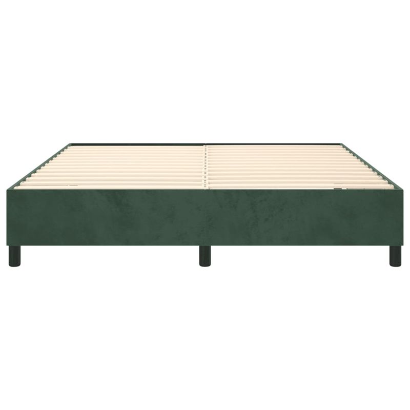 Casa si Gradina - Mobilier - Paturi si accesorii - Paturi - Cadru de pat, verde inchis, 200x200 cm, catifea - Infinity.ro
