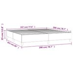 Casa si Gradina - Mobilier - Paturi si accesorii - Paturi - Cadru de pat, verde inchis, 200x200 cm, catifea - Infinity.ro