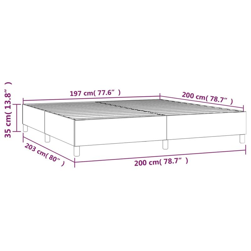 Casa si Gradina - Mobilier - Paturi si accesorii - Paturi - Cadru de pat, verde inchis, 200x200 cm, catifea - Infinity.ro