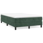 Casa si Gradina - Mobilier - Paturi si accesorii - Paturi - Cadru de pat, verde inchis, 120x200 cm, catifea - Infinity.ro