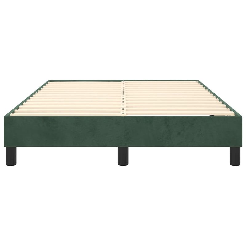 Casa si Gradina - Mobilier - Paturi si accesorii - Paturi - Cadru de pat, verde inchis, 120x200 cm, catifea - Infinity.ro