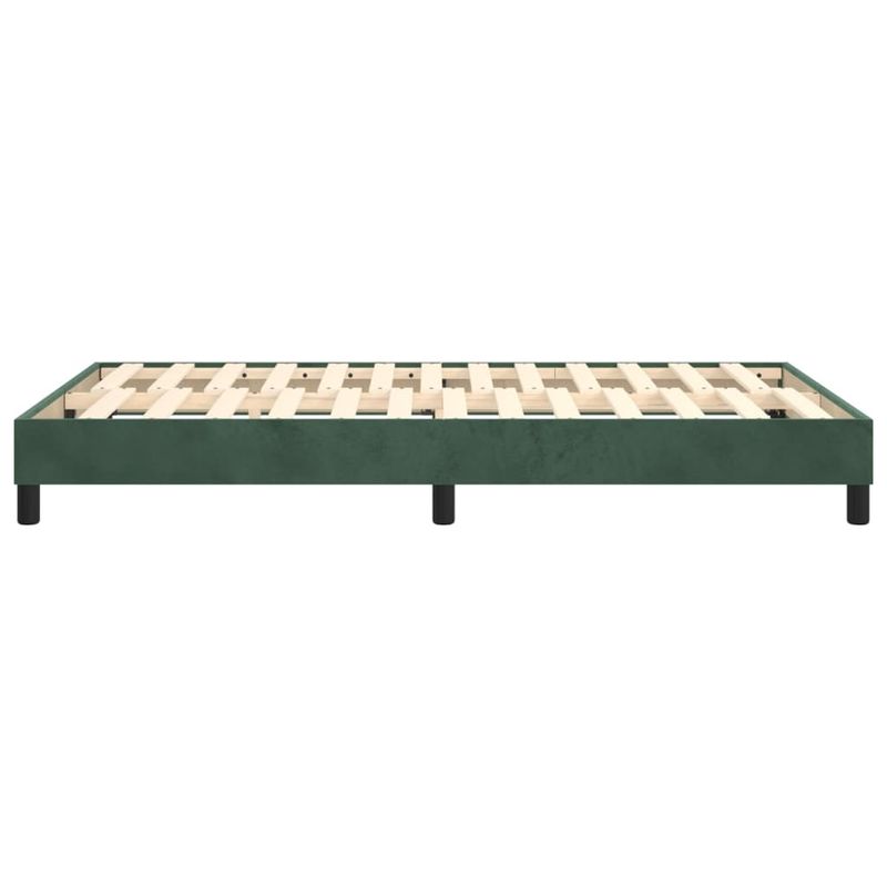 Casa si Gradina - Mobilier - Paturi si accesorii - Paturi - Cadru de pat, verde inchis, 120x200 cm, catifea - Infinity.ro