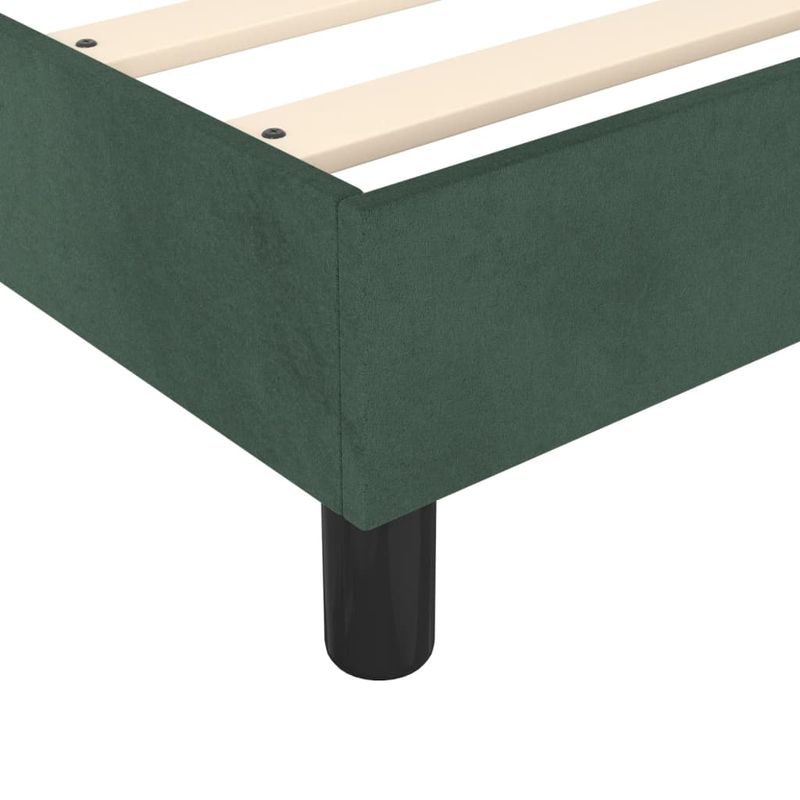 Casa si Gradina - Mobilier - Paturi si accesorii - Paturi - Cadru de pat, verde inchis, 120x200 cm, catifea - Infinity.ro