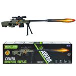 Jucarii, Copii si Bebe - Jucarii si jocuri - Jucarii de rol - Arme de jucarie - Mitraliera cu luneta + gloante - Infinity.ro