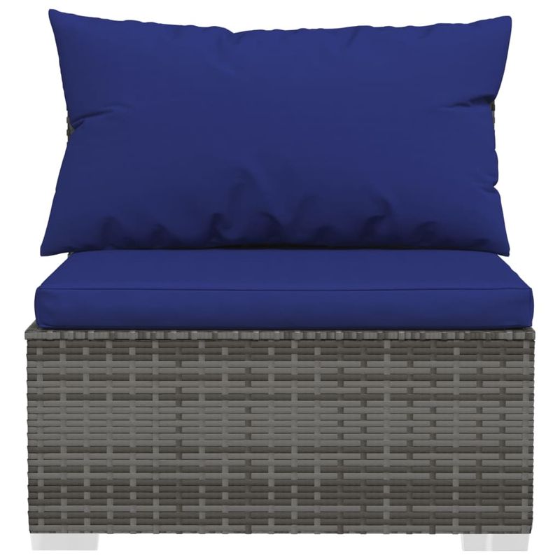 Casa si Gradina - Gradina si terasa - Mobilier exterior - Canapele si fotolii gradina - 2x colț + mijloc, cu perne, poliratan - Infinity.ro