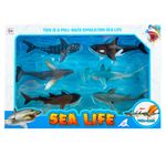 Jucarii, Copii si Bebe - Jucarii si jocuri - Figurine - Animale marine cu frictiune, 6 buc/set - Infinity.ro
