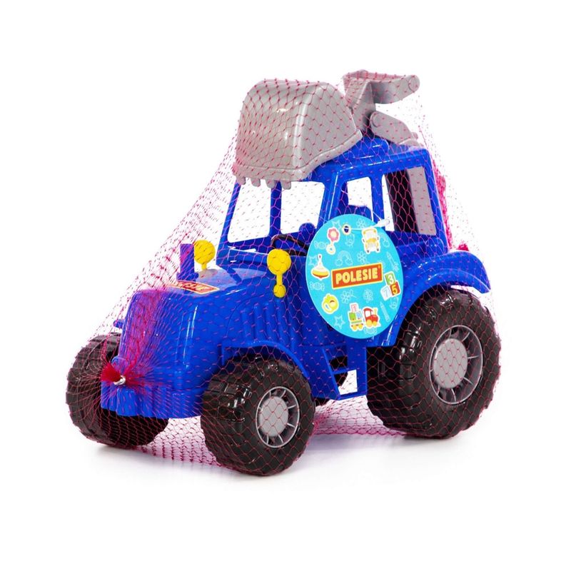 Jucarii, Copii si Bebe - Jucarii si jocuri - Vehicule si jucarii cu telecomanda - Masinute - Tractor-excavator - Altay, 28.5 x 17 x 22 cm, Polesie - Infinity.ro