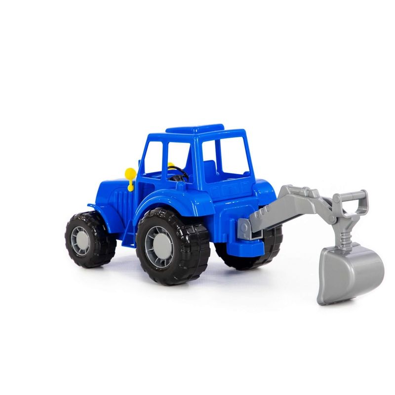 Jucarii, Copii si Bebe - Jucarii si jocuri - Vehicule si jucarii cu telecomanda - Masinute - Tractor-excavator - Altay, 28.5 x 17 x 22 cm, Polesie - Infinity.ro