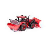 Jucarii, Copii si Bebe - Jucarii si jocuri - Vehicule si jucarii cu telecomanda - Masinute - Tractor cu plug deszapezire, 31 x 15 x 14.5 cm, Polesie - Infinity.ro