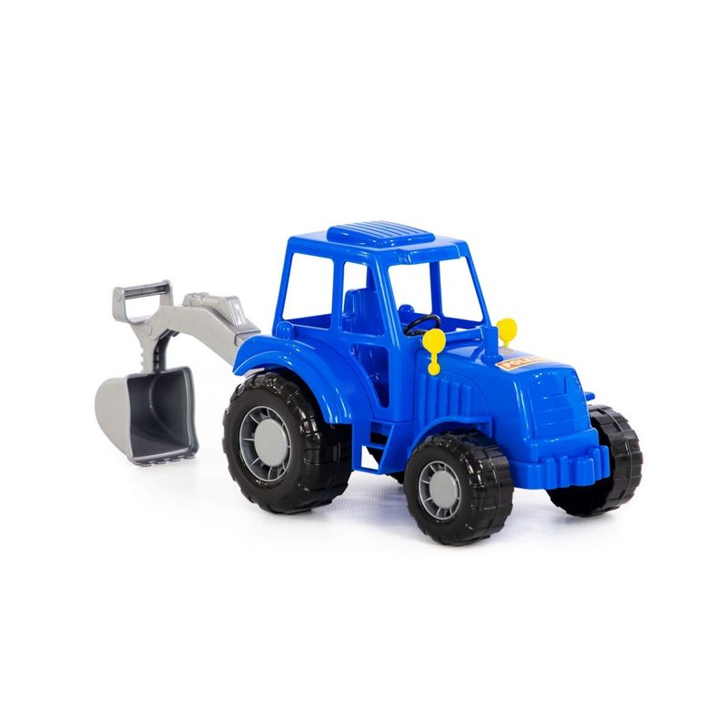 Jucarii, Copii si Bebe - Jucarii si jocuri - Vehicule si jucarii cu telecomanda - Masinute - Tractor-excavator - Altay, 28.5 x 17 x 22 cm, Polesie - Infinity.ro