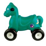 Jucarii, Copii si Bebe - Jucarii si jocuri - Jucarii de exterior - Masinute si vehicule pentru copii - Calut cu roti, turcoaz - ROBENTOYS - Infinity.ro