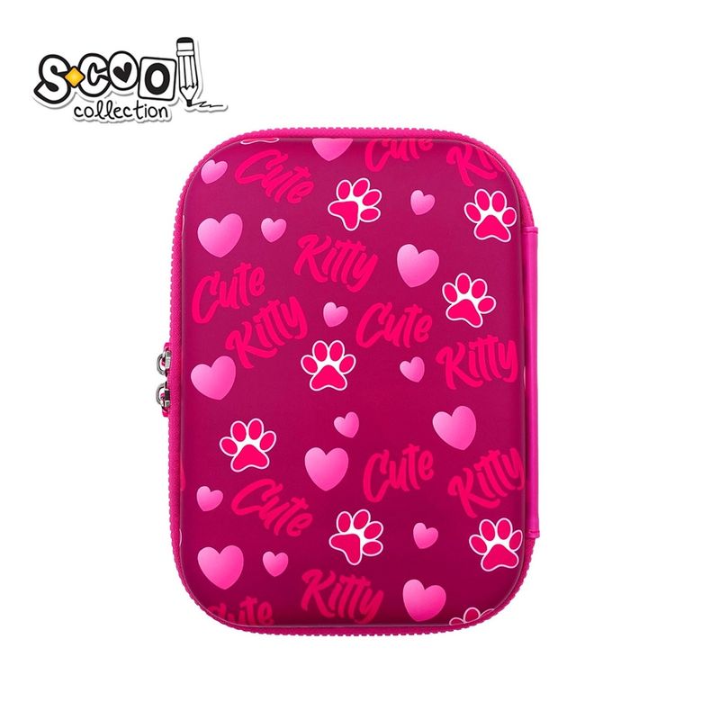 Carti si Birotica - Rechizite - Penare - Penar neechipat 3D, CUTE KITTY, 22.5 x 15.5 x 5.2 cm - S-COOL - Infinity.ro