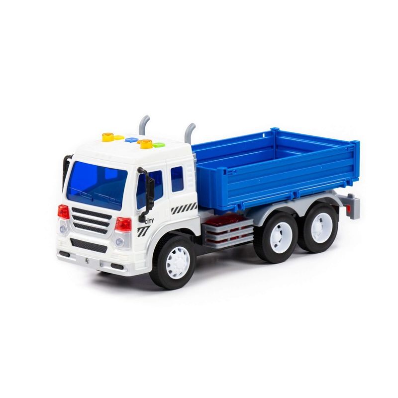 Jucarii, Copii si Bebe - Jucarii si jocuri - Vehicule si jucarii cu telecomanda - Masinute - Camion cu lumina si sunete, 32 x 11.5 x 18.5 cm, Polesie - Infinity.ro