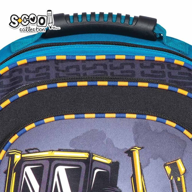 Carti si Birotica - Rechizite - Rucsacuri si genti scolare - Ghiozdan ergonomic POWER, 40.5 x 29 x 13.5 cm - S-COOL - Infinity.ro