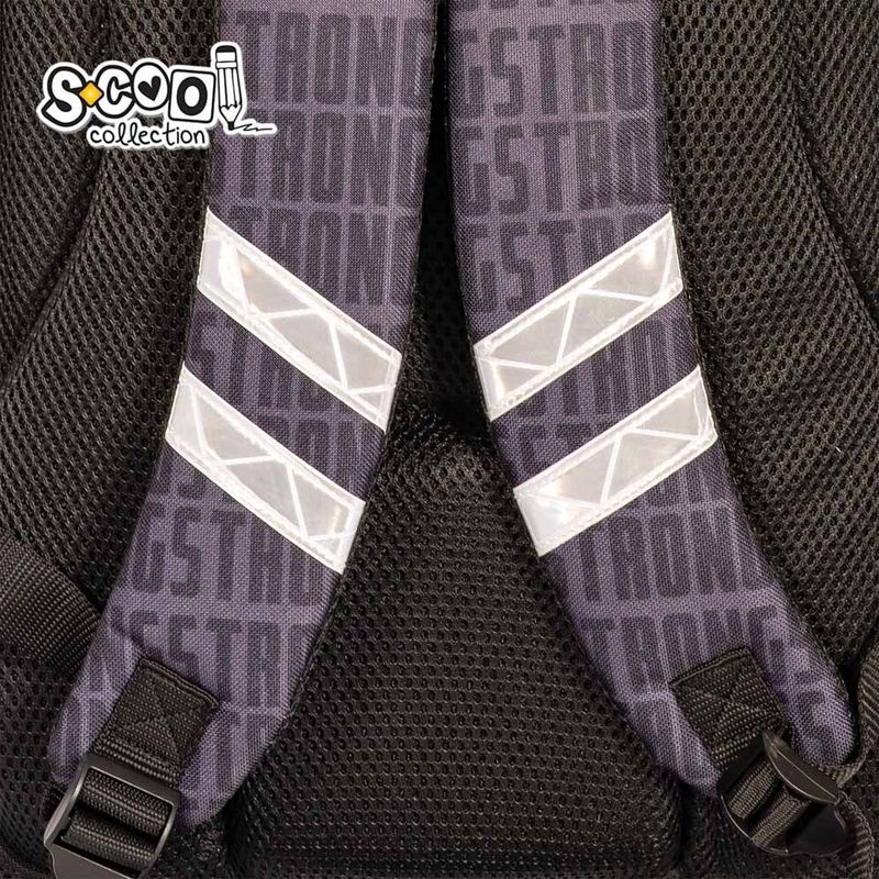 Carti si Birotica - Rechizite - Rucsacuri si genti scolare - Ghiozdan ergonomic POWER, 40.5 x 29 x 13.5 cm - S-COOL - Infinity.ro