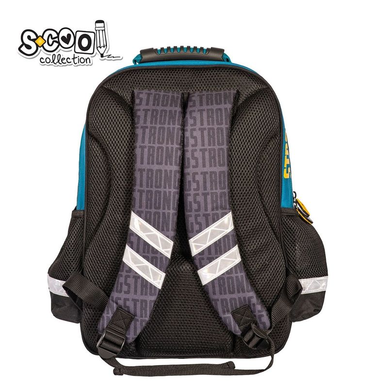 Carti si Birotica - Rechizite - Rucsacuri si genti scolare - Ghiozdan ergonomic POWER, 40.5 x 29 x 13.5 cm - S-COOL - Infinity.ro