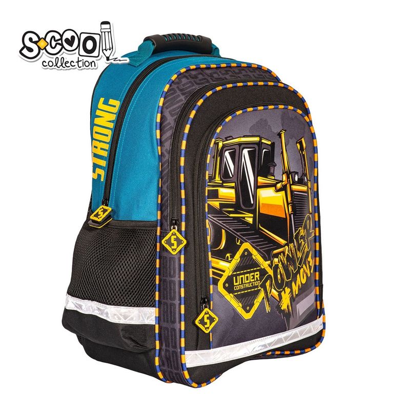 Carti si Birotica - Rechizite - Rucsacuri si genti scolare - Ghiozdan ergonomic POWER, 40.5 x 29 x 13.5 cm - S-COOL - Infinity.ro