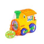 Jucarii, Copii si Bebe - Jucarii si jocuri - Vehicule si jucarii cu telecomanda - Trenulete de jucarie - Locomotiva educativa+forme, 22 x 14 x 18 cm, Cavallino - Infinity.ro