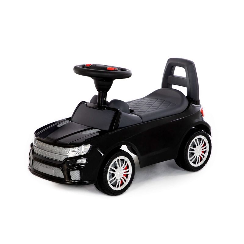 Jucarii, Copii si Bebe - Jucarii si jocuri - Jucarii de exterior - Masinute si vehicule pentru copii - Masinuta - Supercar, neagra, fara pedale, 66 x 28.5 x 30 cm, Polesie - Infinity.ro