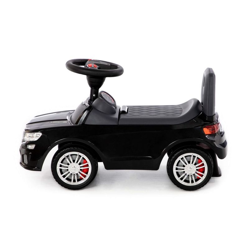 Jucarii, Copii si Bebe - Jucarii si jocuri - Jucarii de exterior - Masinute si vehicule pentru copii - Masinuta - Supercar, neagra, fara pedale, 66 x 28.5 x 30 cm, Polesie - Infinity.ro