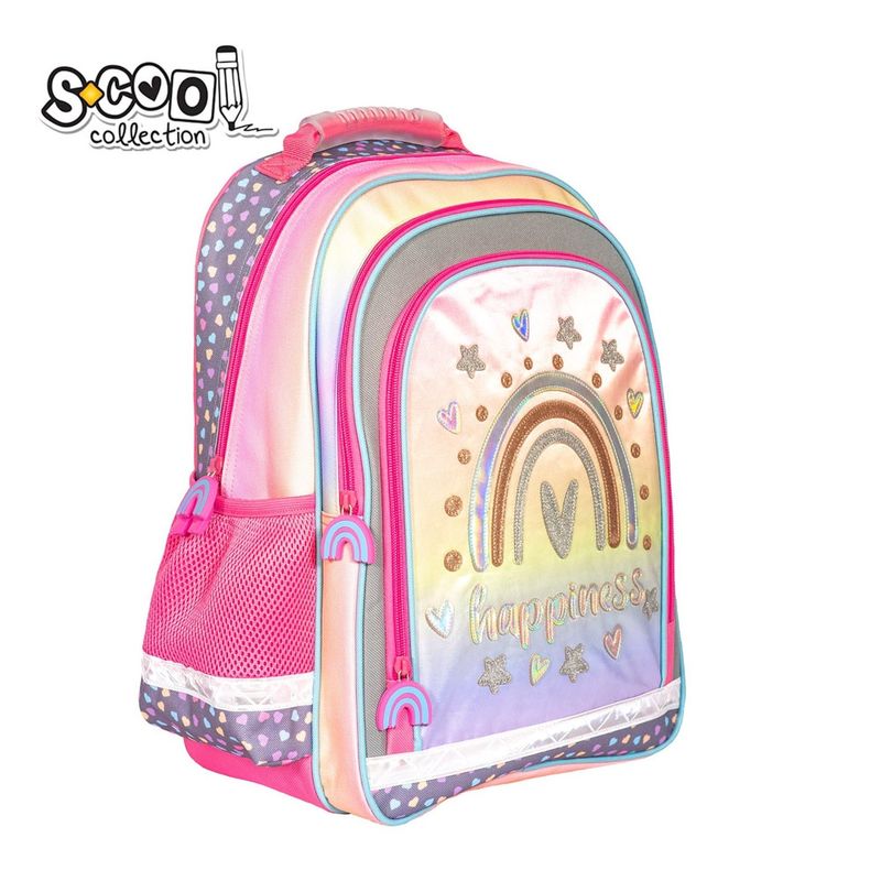 Carti si Birotica - Rechizite - Rucsacuri si genti scolare - Ghiozdan ergonomic HAPPINESS, 40.5x29x13.5 cm - S-COOL - Infinity.ro