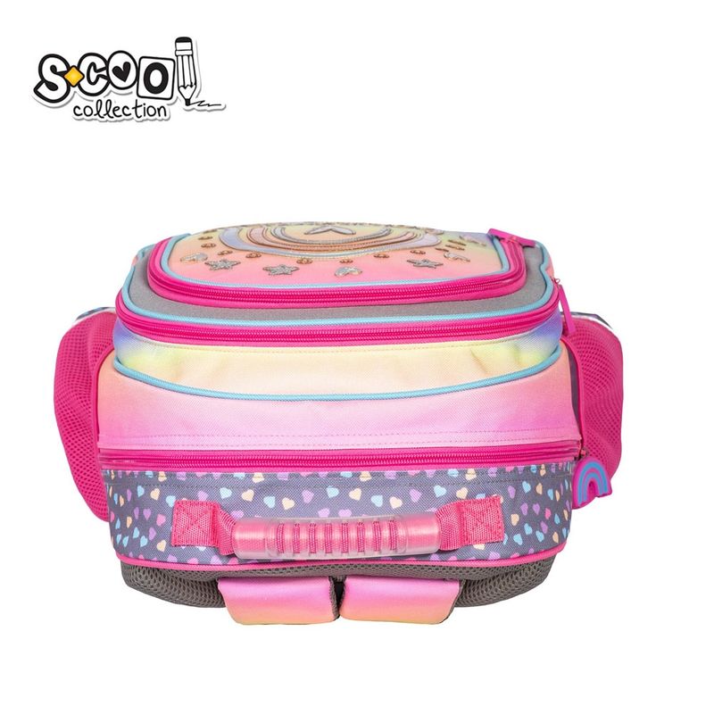 Carti si Birotica - Rechizite - Rucsacuri si genti scolare - Ghiozdan ergonomic HAPPINESS, 40.5x29x13.5 cm - S-COOL - Infinity.ro