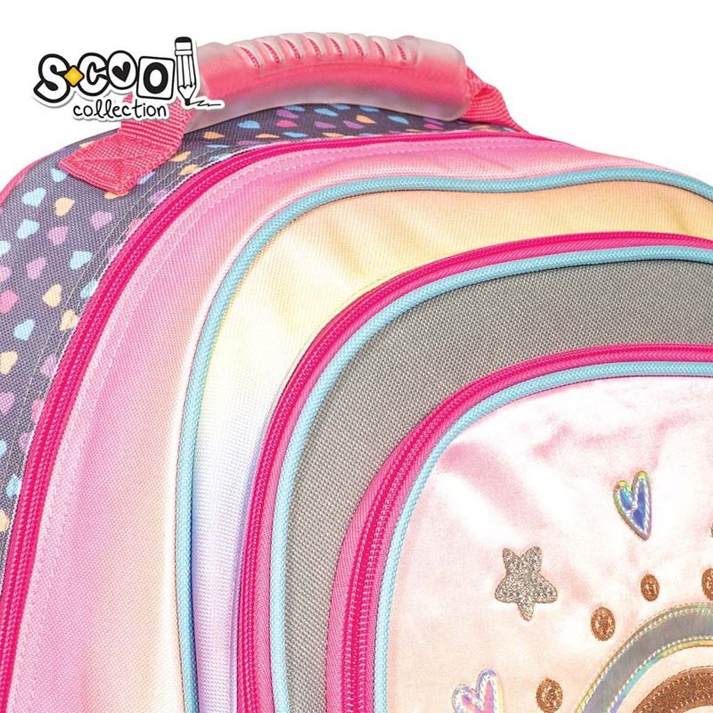 Carti si Birotica - Rechizite - Rucsacuri si genti scolare - Ghiozdan ergonomic HAPPINESS, 40.5x29x13.5 cm - S-COOL - Infinity.ro