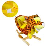 Jucarii, Copii si Bebe - Jucarii si jocuri - Jucarii de exterior - Balansoare copii - Balansoar pentru bebelusi, Tigru, lemn + plus, 60 x 34 x 45 cm - Infinity.ro