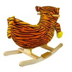 Jucarii, Copii si Bebe - Jucarii si jocuri - Jucarii de exterior - Balansoare copii - Balansoar pentru bebelusi, Tigru, lemn + plus, 60 x 34 x 45 cm - Infinity.ro