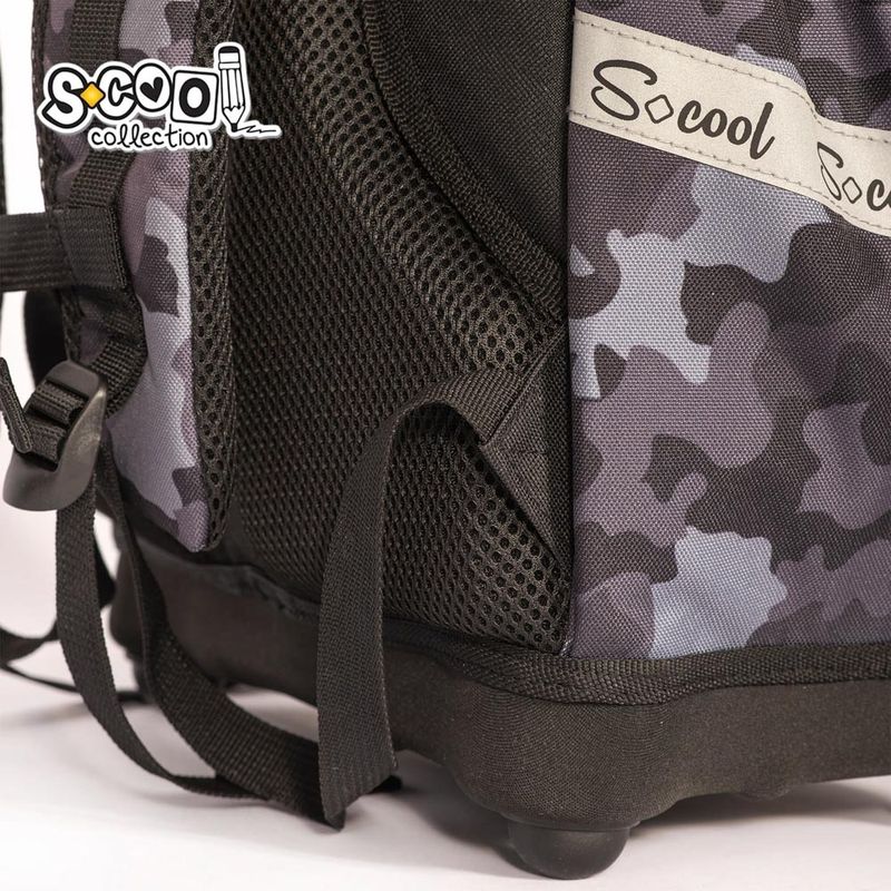 Carti si Birotica - Rechizite - Rucsacuri si genti scolare - Ghiozdan anatomic AIR FORCE, 38 x 39 x 19.5 cm - S-COOL - Infinity.ro