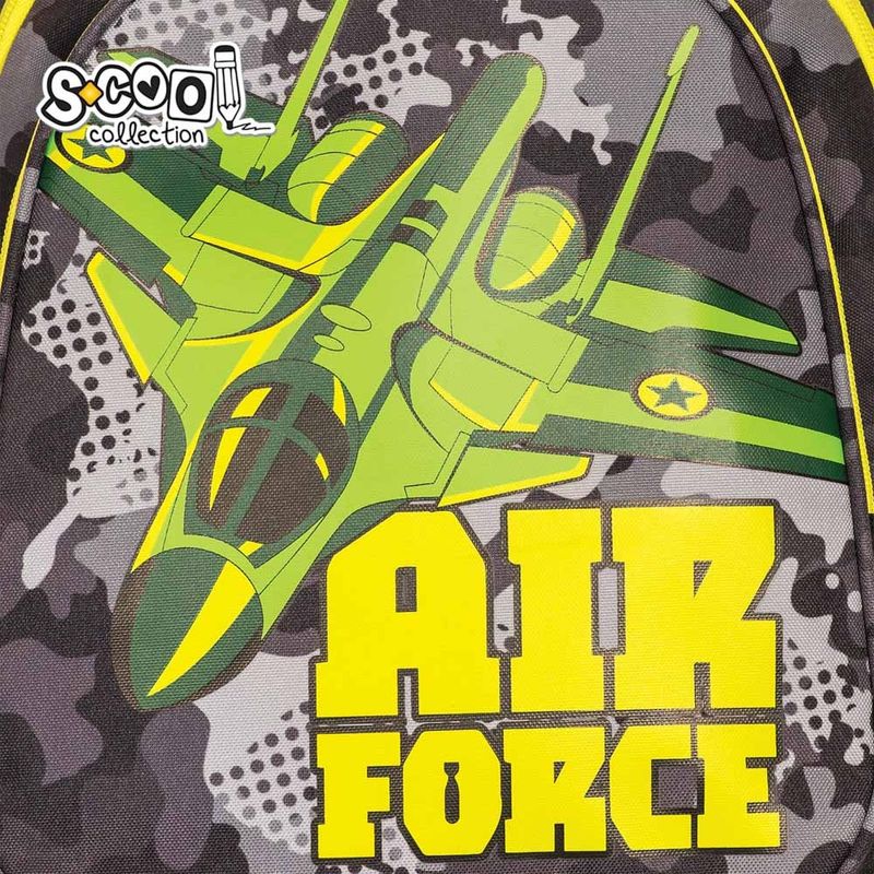 Carti si Birotica - Rechizite - Rucsacuri si genti scolare - Ghiozdan anatomic AIR FORCE, 38 x 39 x 19.5 cm - S-COOL - Infinity.ro