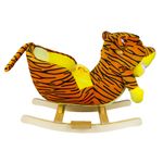 Jucarii, Copii si Bebe - Jucarii si jocuri - Jucarii de exterior - Balansoare copii - Balansoar pentru bebelusi, Tigru, lemn + plus, 60 x 34 x 45 cm - Infinity.ro
