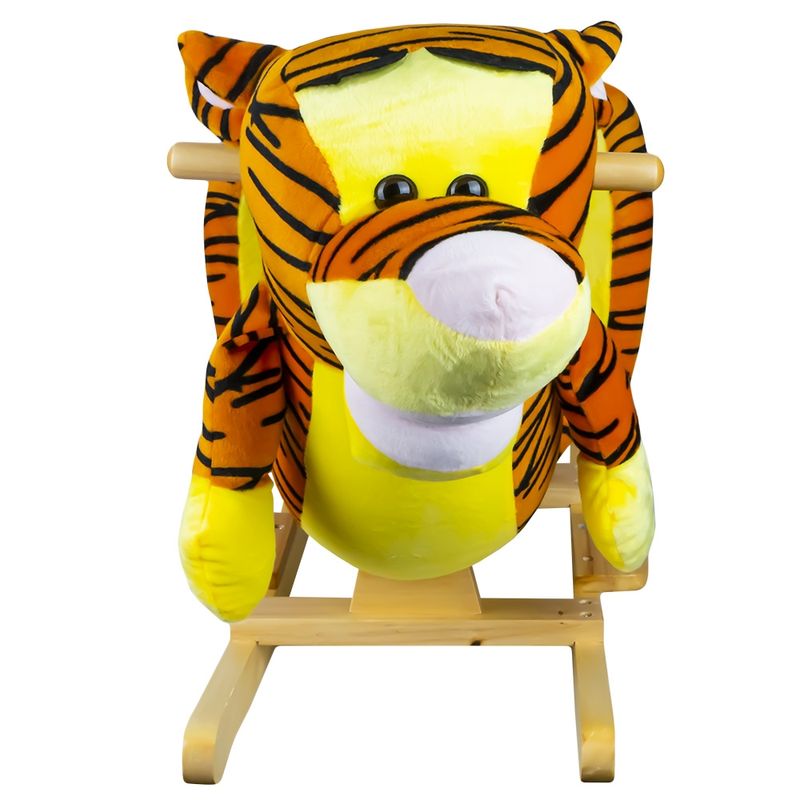 Jucarii, Copii si Bebe - Jucarii si jocuri - Jucarii de exterior - Balansoare copii - Balansoar pentru bebelusi, Tigru, lemn + plus, 60 x 34 x 45 cm - Infinity.ro