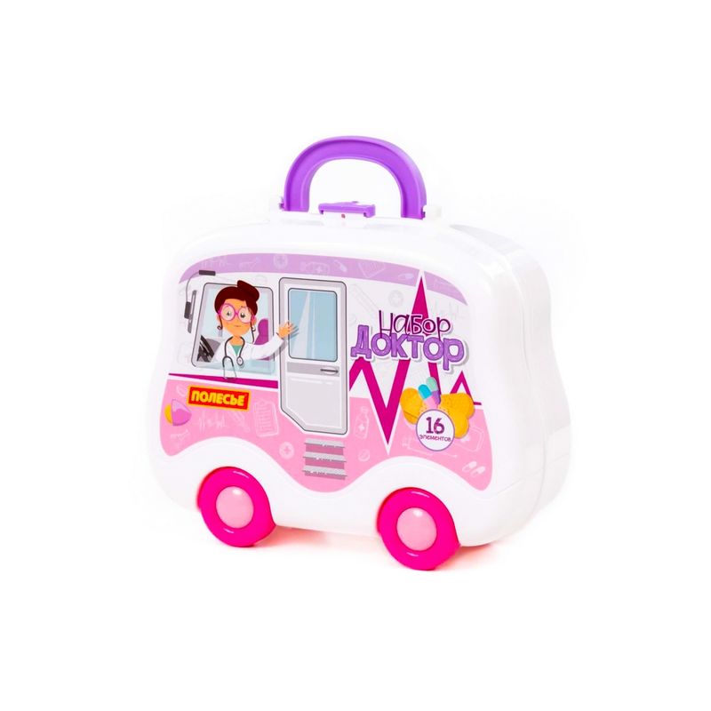 Jucarii, Copii si Bebe - Jucarii si jocuri - Jucarii de rol - Set joaca doctor - Set doctor in gentuta, 26.6 x 9.8 x 21.7 cm, Polesie - Infinity.ro
