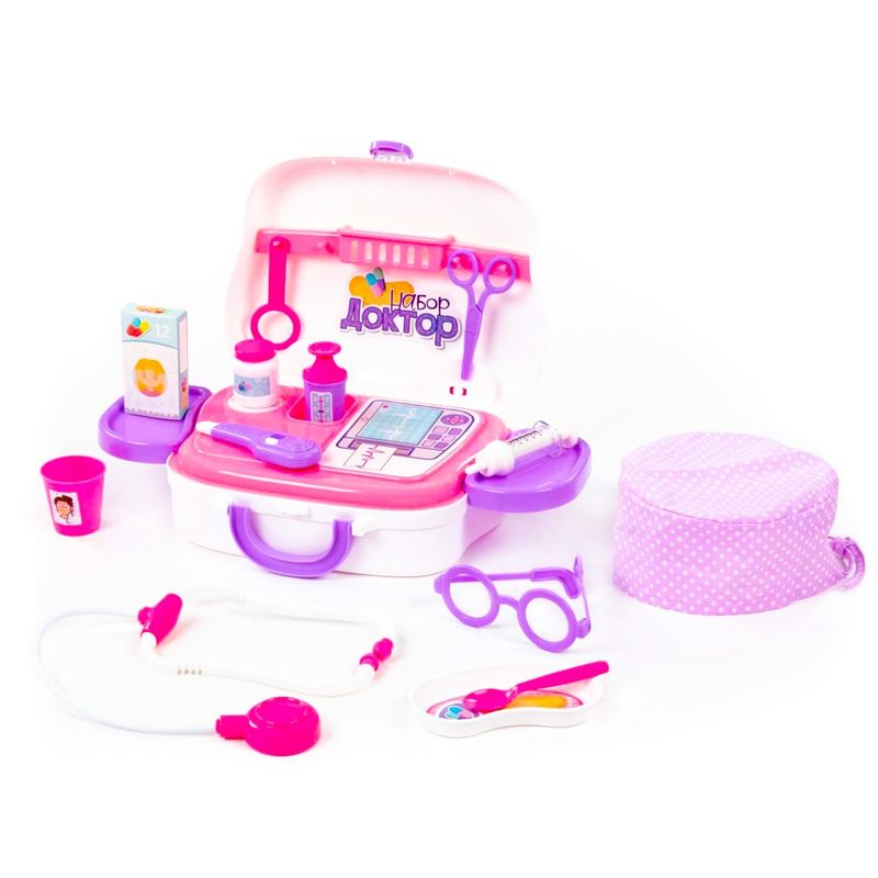 Jucarii, Copii si Bebe - Jucarii si jocuri - Jucarii de rol - Set joaca doctor - Set doctor in gentuta, 26.6 x 9.8 x 21.7 cm, Polesie - Infinity.ro