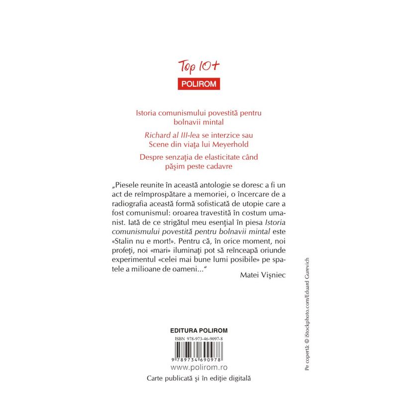 Carti si Birotica - Carti - Istorie - Procesul comunismului prin teatru Matei Visniec - Infinity.ro