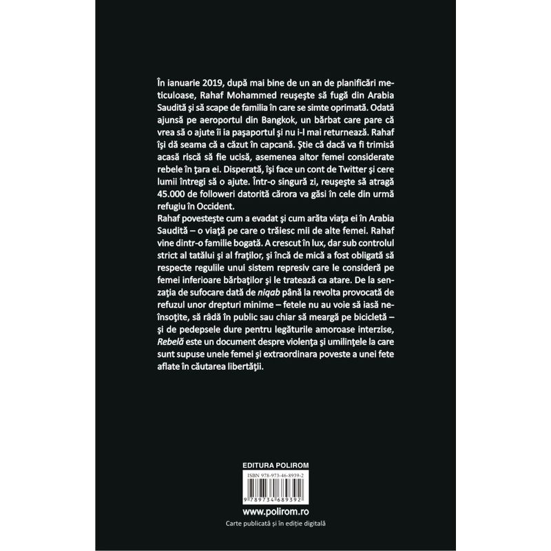 Carti si Birotica - Carti - Beletristica - Rebela, Rahaf Mohammed - Infinity.ro