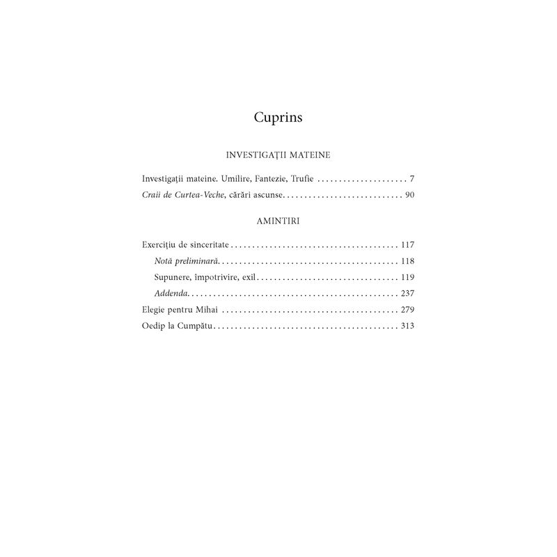 Carti si Birotica - Carti - Beletristica - Investiga?ii mateine ? Amintiri - Ion Vianu - Infinity.ro