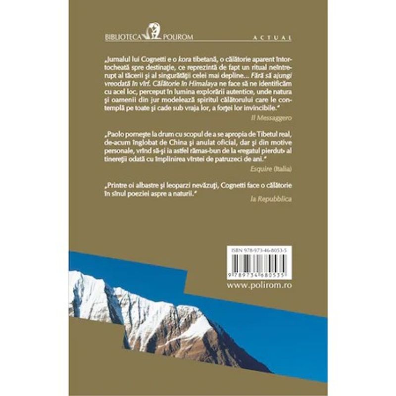 Carti si Birotica - Carti - Bestseller - Fara sa ajungi vreodata in virf, Paolo Cognetti - Infinity.ro