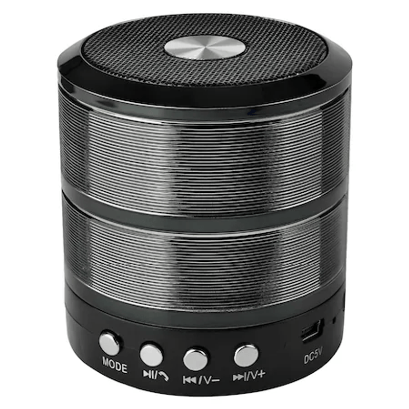 TV, Audio-Video si Foto - Portabile audio - Boxe portabile - Mini boxa portabila, Corp metalic, Bluetooth, Miscro-SD Card. Radio, Aux, Negru - Infinity.ro