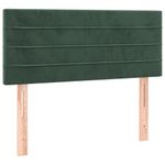 Casa si Gradina - Mobilier - Paturi si accesorii - Paturi - Pat continental cu saltea, verde inchis, 80x200 cm, catifea - Infinity.ro