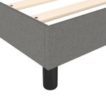 Casa si Gradina - Mobilier - Paturi si accesorii - Paturi - Cadru de pat box spring, gri inchis, 120x200 cm, material textil, înălțime 35 cm - Infinity.ro