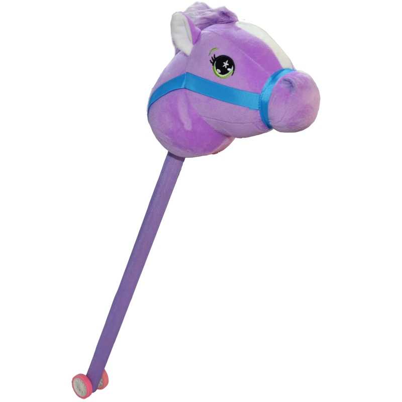 Jucarii, Copii si Bebe - Jucarii si jocuri - Jucarii & jocuri educative - Jucarii interactive - Calut de calarit, cu bat + rotile, cu sunet, 73 cm - Infinity.ro