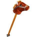 Jucarii, Copii si Bebe - Jucarii si jocuri - Jucarii & jocuri educative - Jucarii interactive - Calut de calarit, cu bat + rotile, cu sunet, 73 cm - Infinity.ro