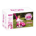 Jucarii, Copii si Bebe - Jucarii si jocuri - Vehicule si jucarii cu telecomanda - Masinute - Masinuta 4:1, fara pedale, cu maner, Unicorn 30 x 40 x 69 cm - Dolu - Infinity.ro